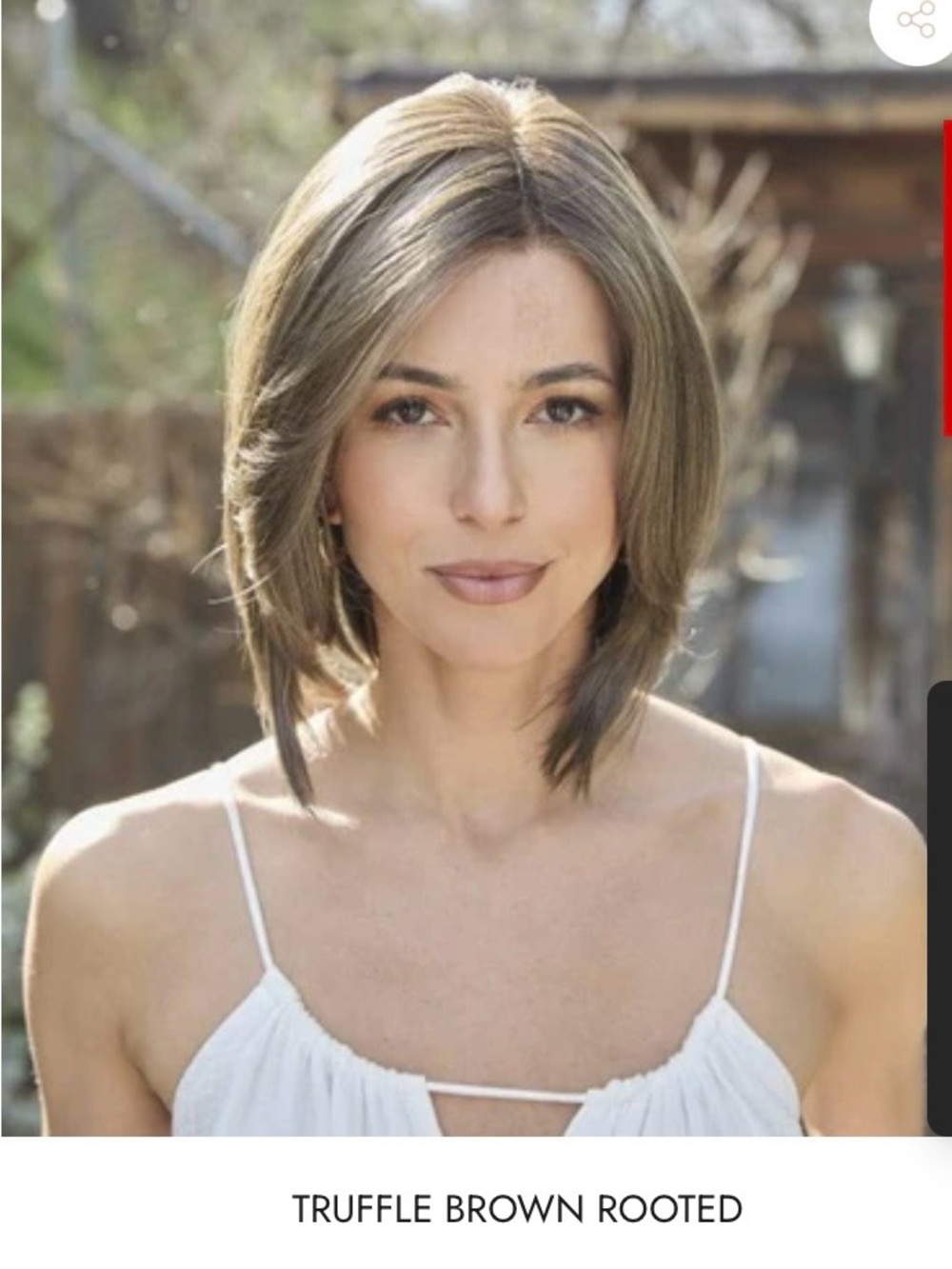 Synthetic Lace Front Wig - Truffle Brown -Rooted